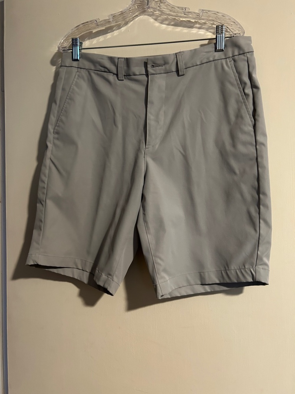 George Men's Light Gray Flat Front Shorts